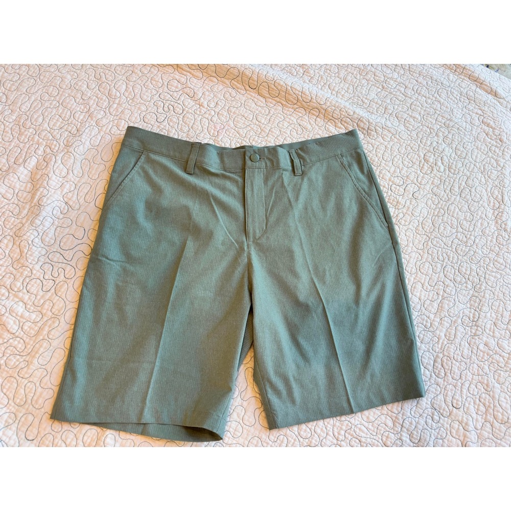 Adidas Mens Ultimate365 TX Golf Shorts‎ Silver Green 34 Regular Fit 9 Inseam